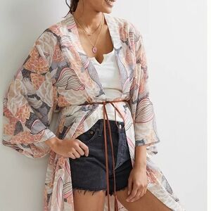 Anthropologie Belted Kimono